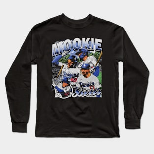 Mookie Betts Retro Bootleg Long Sleeve T-Shirt